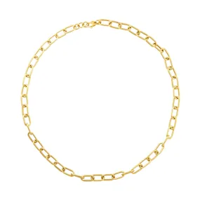 14K Gold Chunky Link Chain Necklace