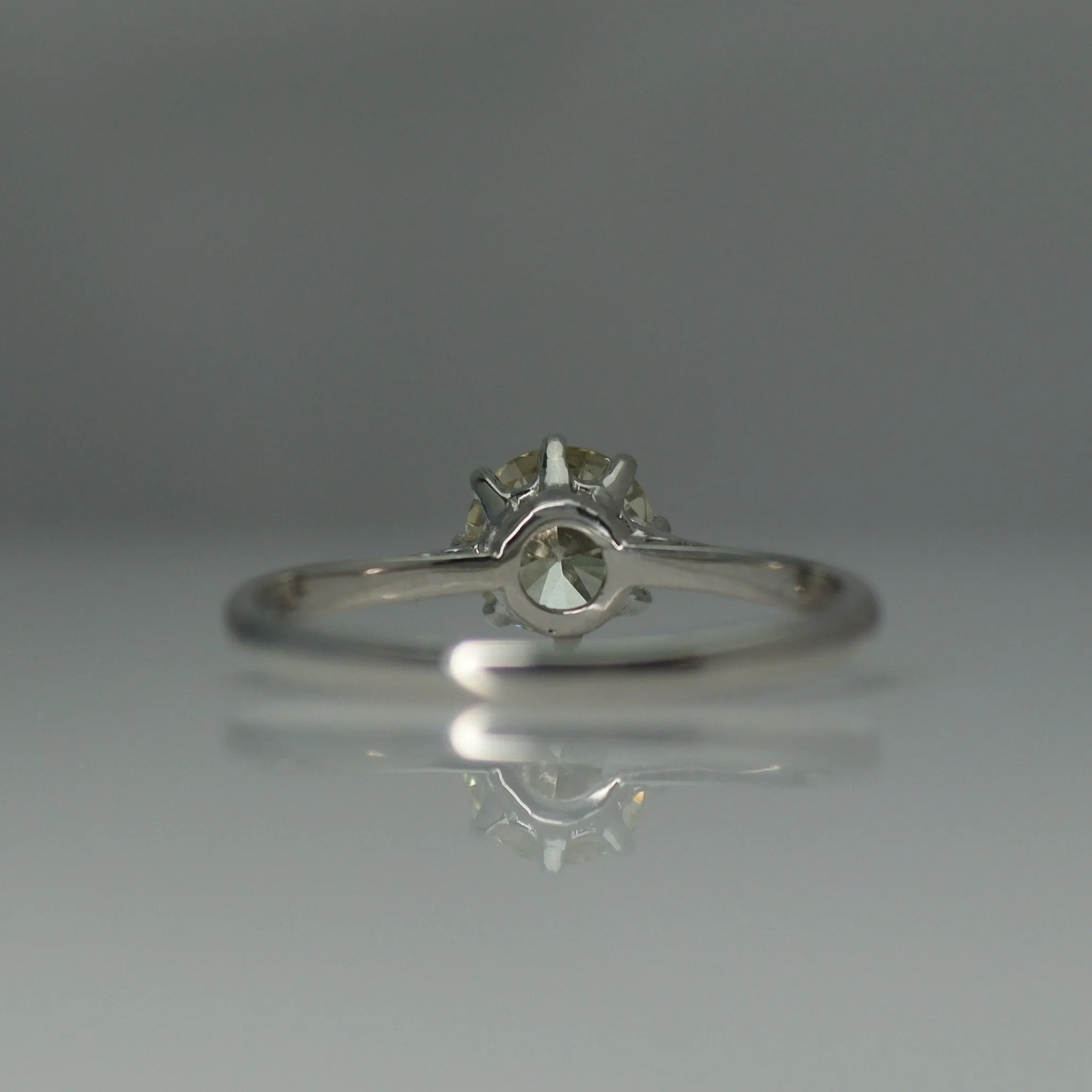 18 Carat White Gold Diamond Solitaire Ring