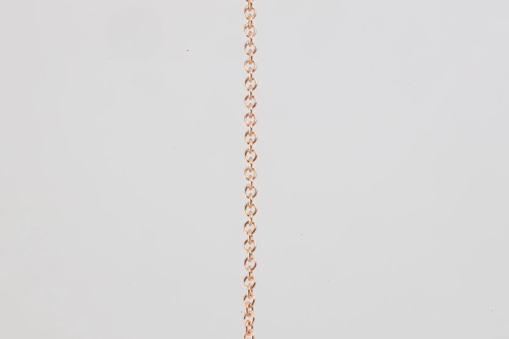 18" 14k Rose Gold Necklace with 2.67tcw Blue Topaz and 0.15tcw Diamonds (4.34g.)