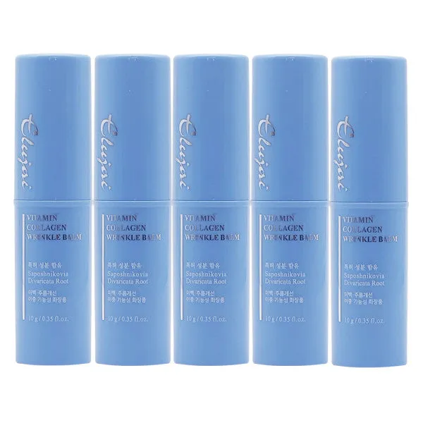 2 SETs ELUJAI Collagen Vitamin Wrinkles Balms 10g 10g Dry Skincare Moisture Anti Ageing Finelines Hyaluronic Acid Elasticity Whitening Soothing Ice Cooling Effects