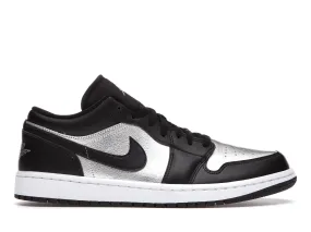 Air Jordan 1 Low SE Black Metallic Silver (W)