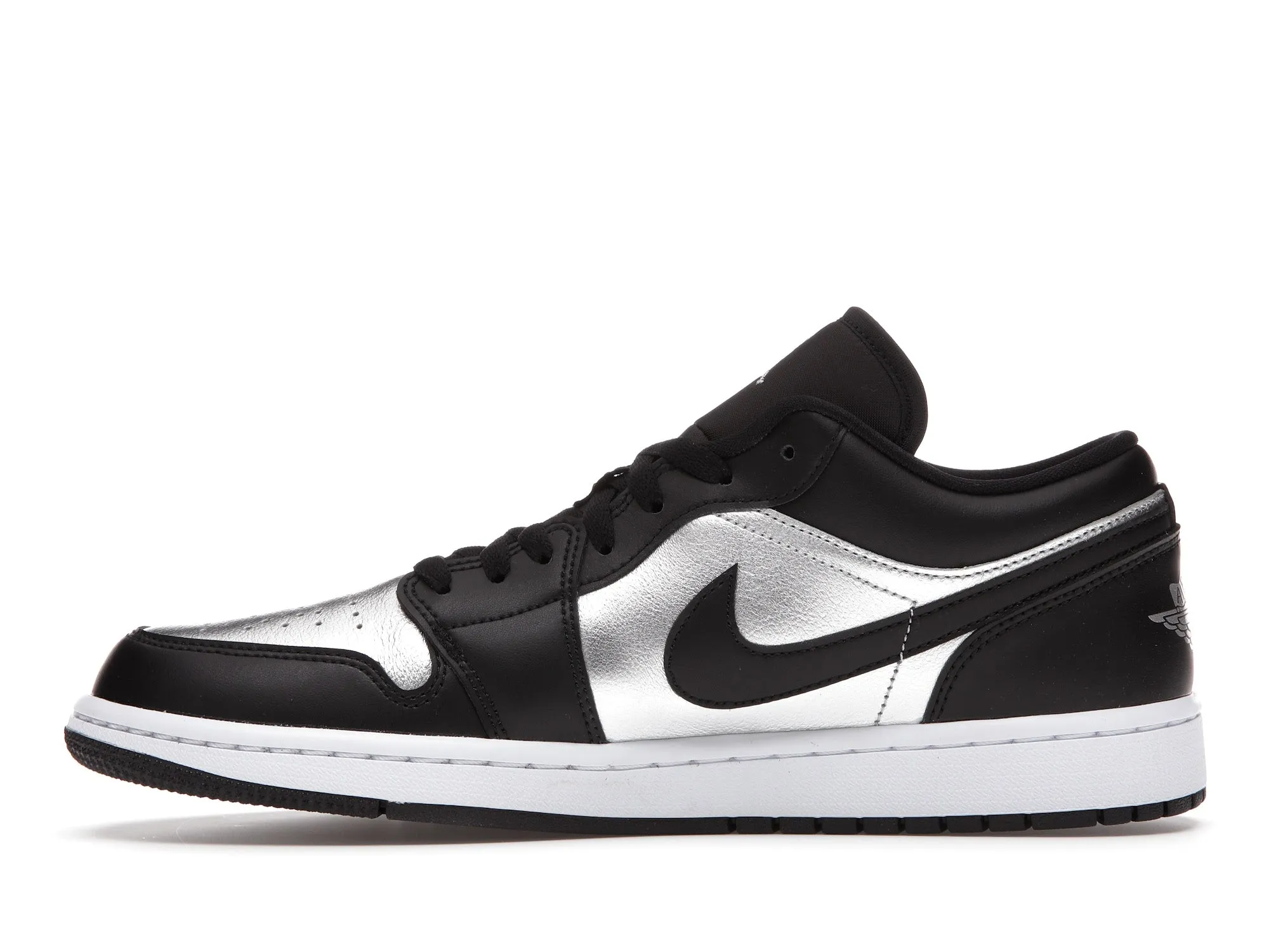 Air Jordan 1 Low SE Black Metallic Silver (W)