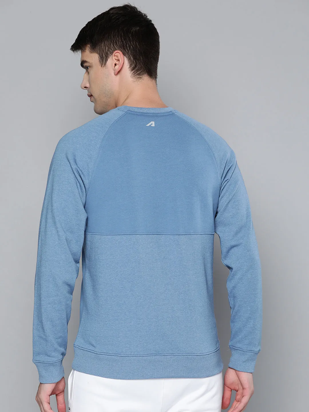 Alcis Men Blue Printed Sweatshirt