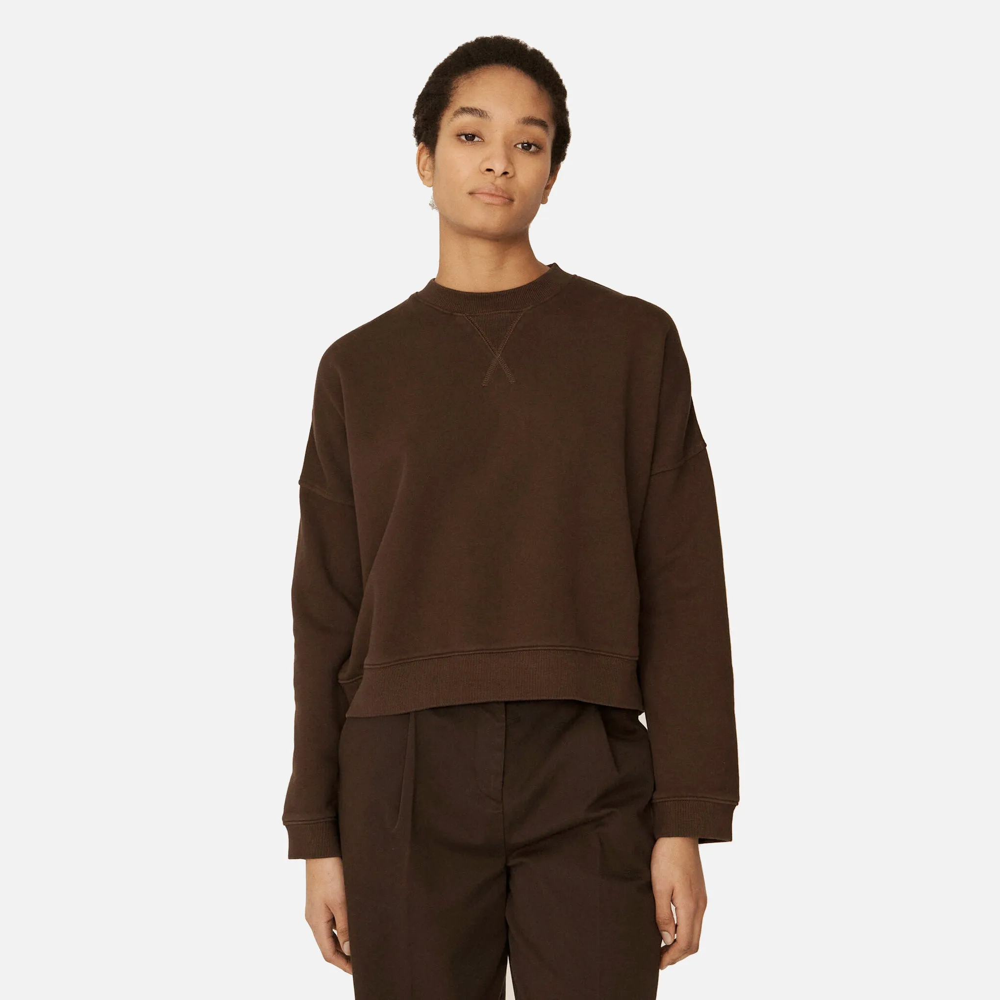 Almost Grown Cotton Sweatshirt - Brown