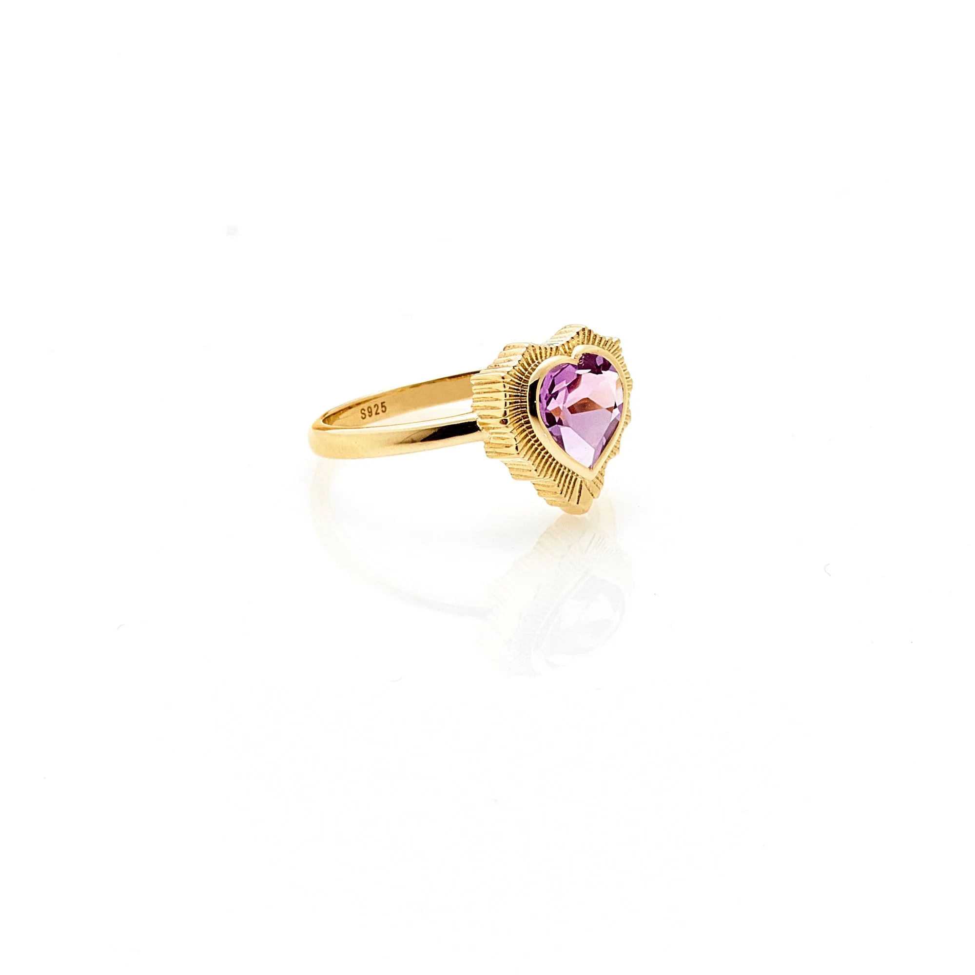 Amour / Ring / Brazilian Amethyst   Gold