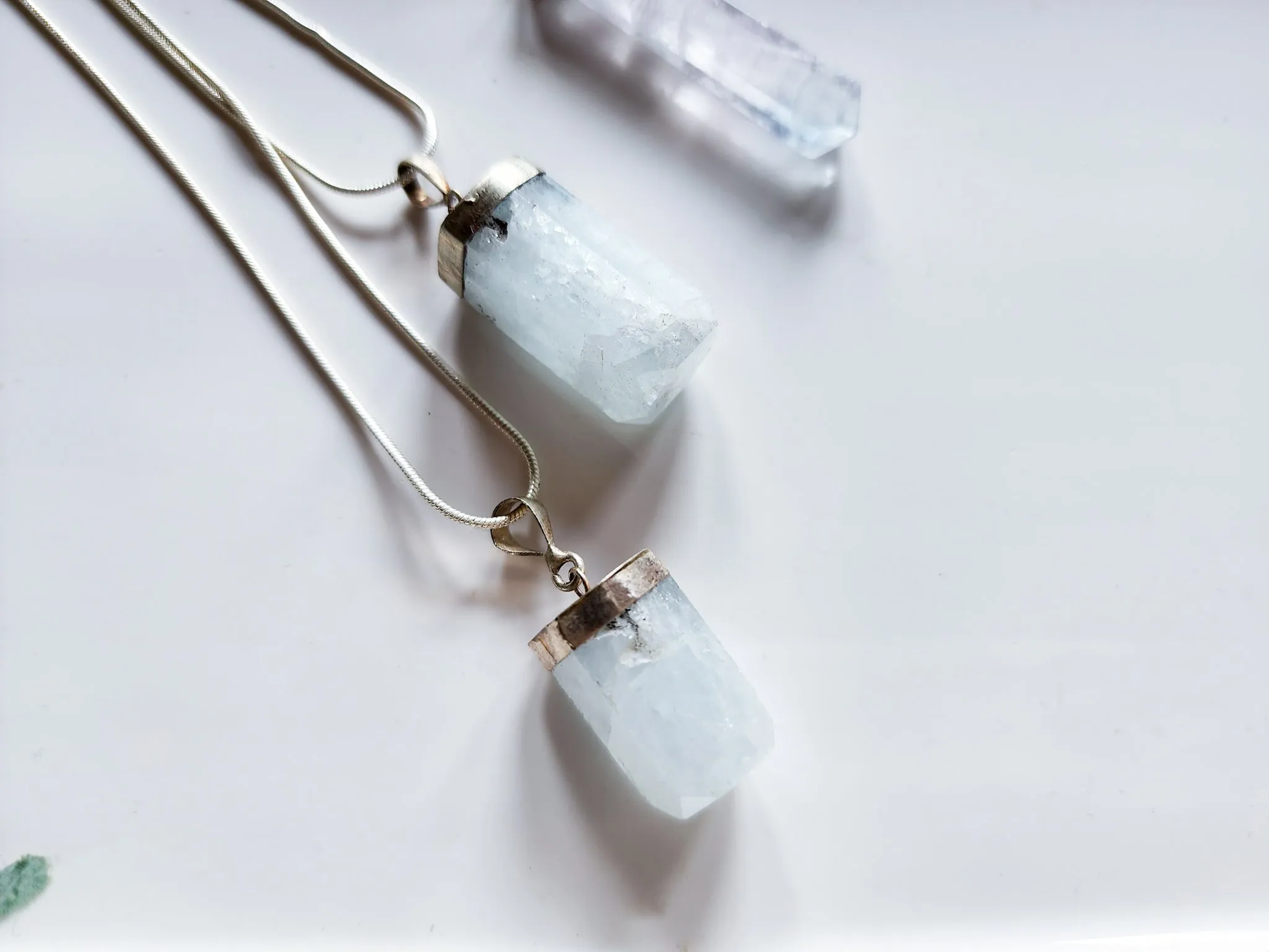 Aquamarine Sterling Necklace