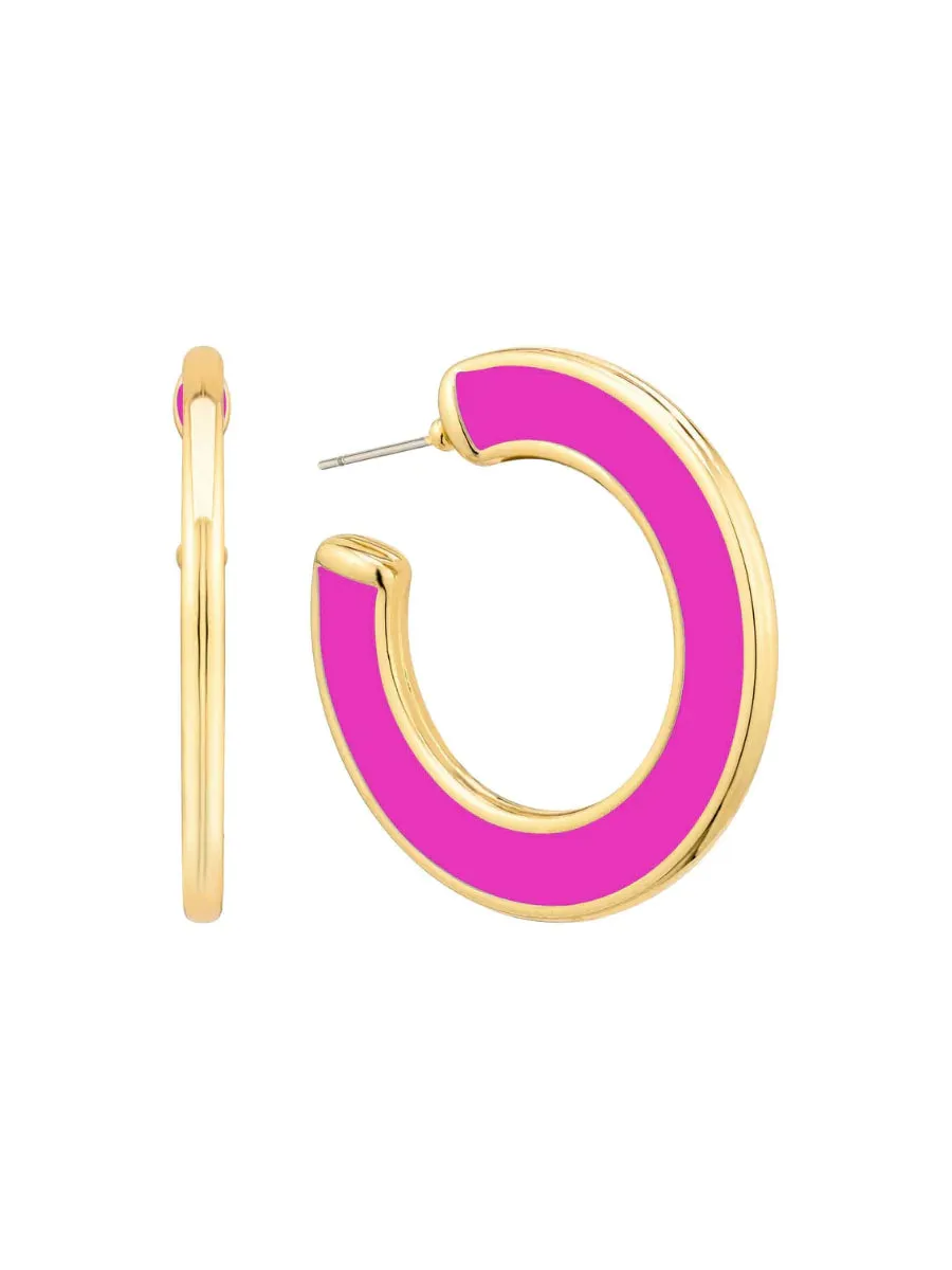 Archie Earrings-Fuchsia