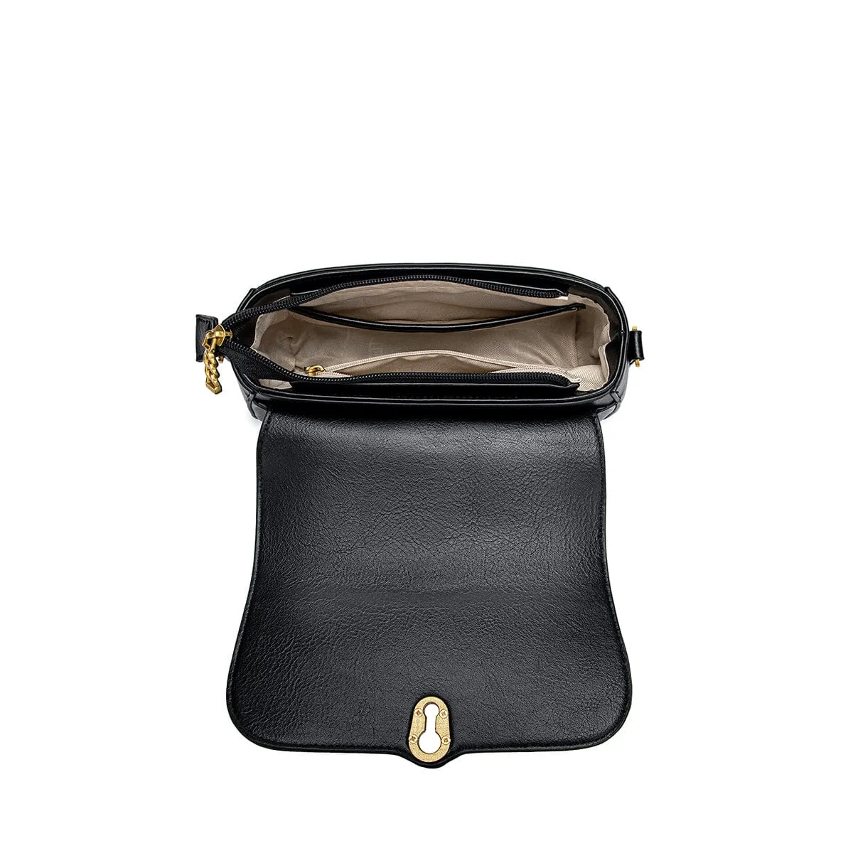 Athena Recycled Vegan Leather Saddle Bag | Multiple Colours