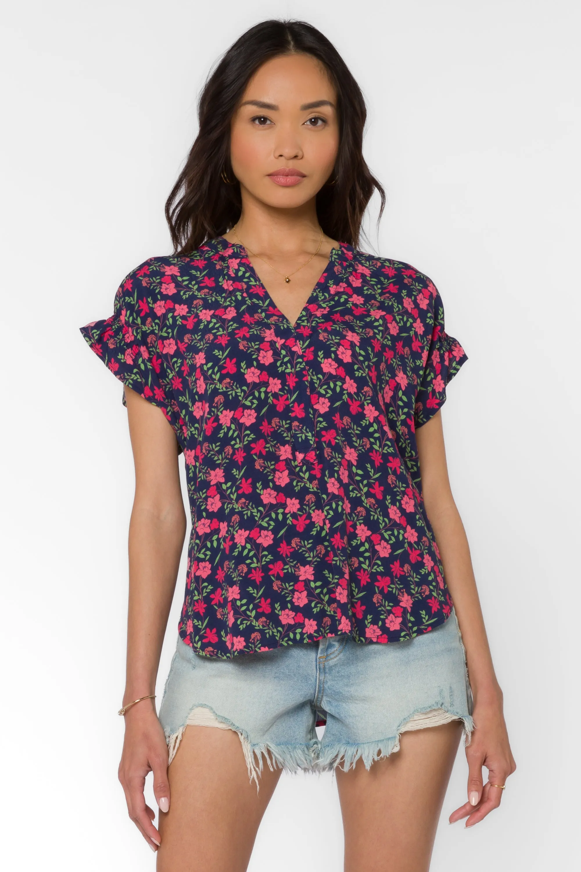 Avery Multi Floral Top