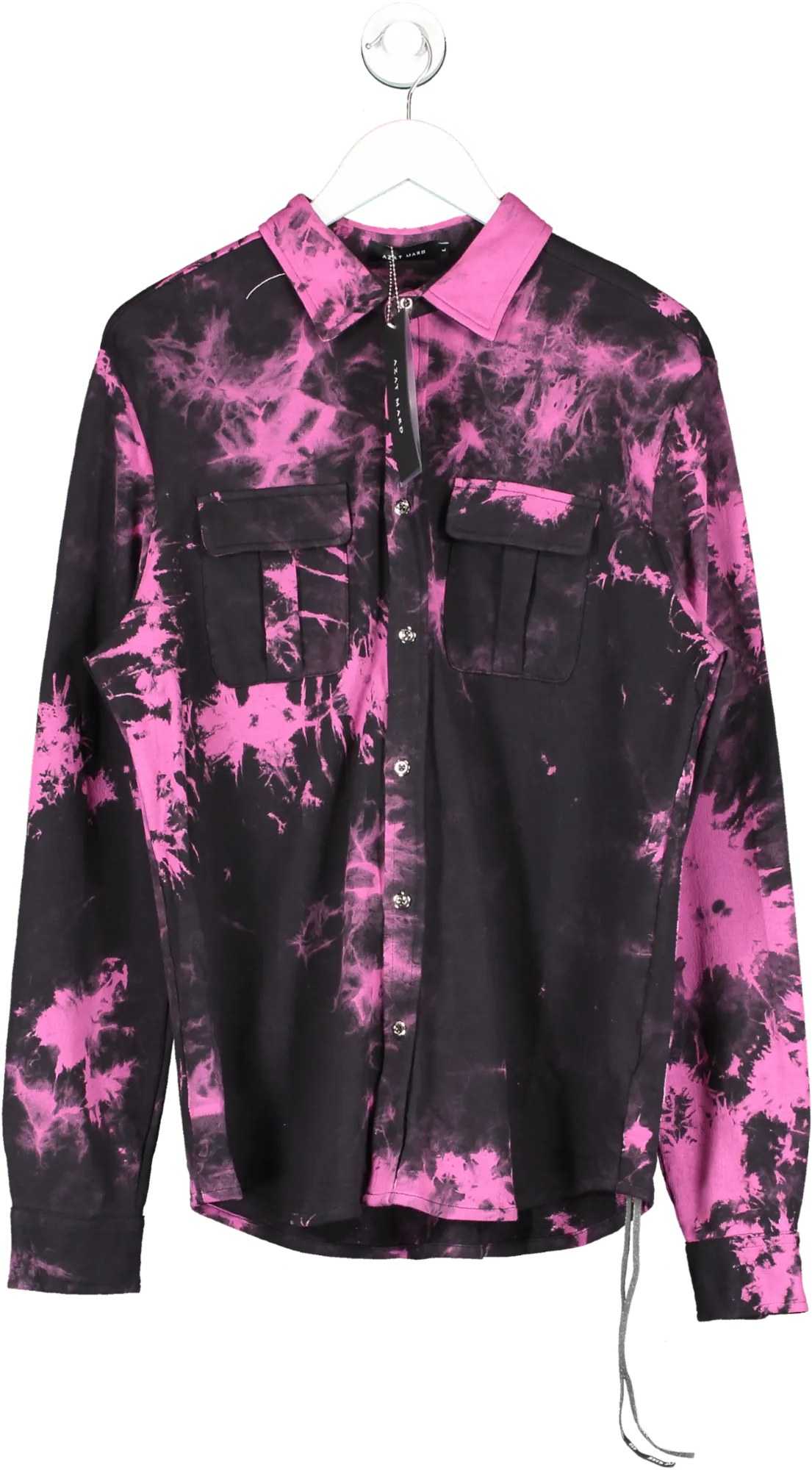 Azat Mard Pink Tie Dye Shirt UK L