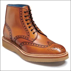 Barker Terry Rosewood Hand Painted Calf Brogue Boot*