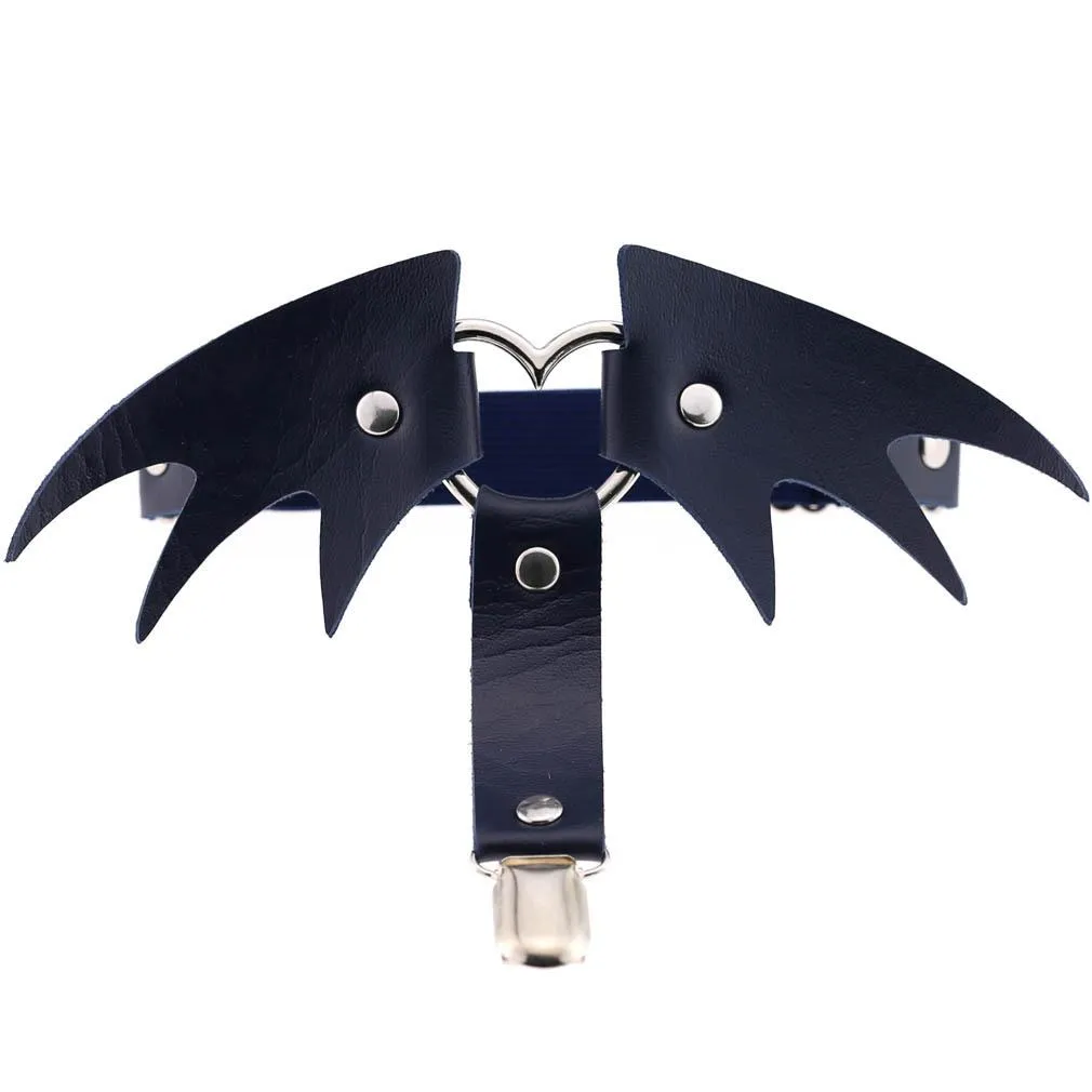 Bat Wing Heart Leg Garter SD01296