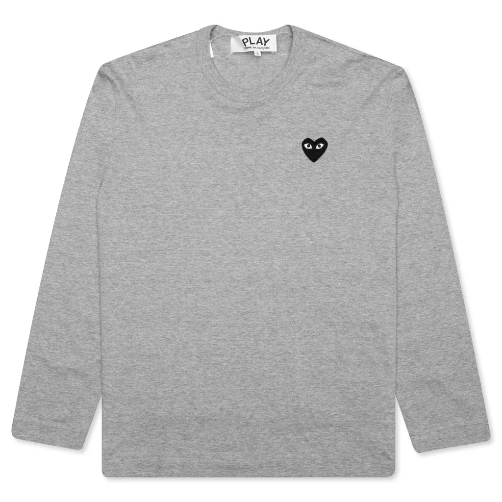 Black Heart Emblem L/S Tee - Grey