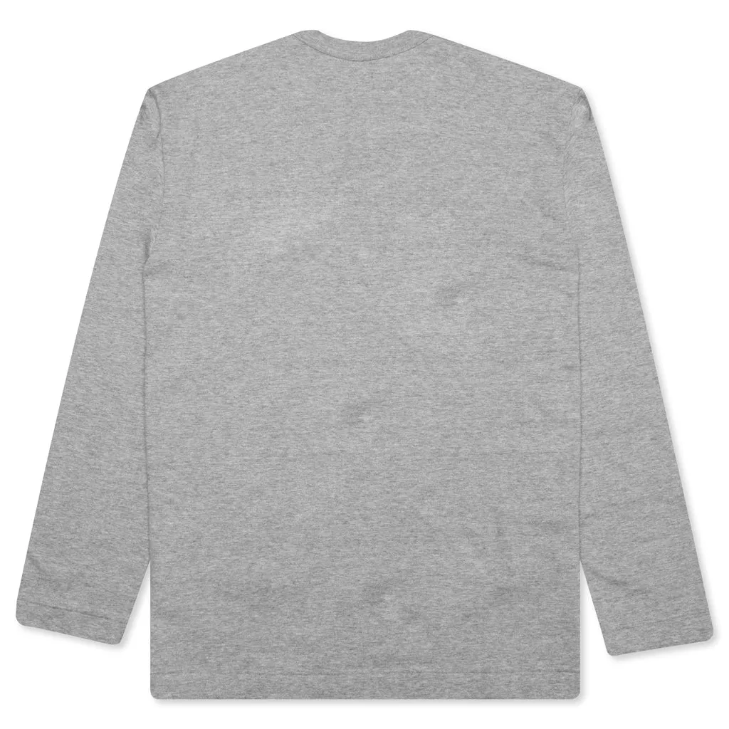 Black Heart Emblem L/S Tee - Grey