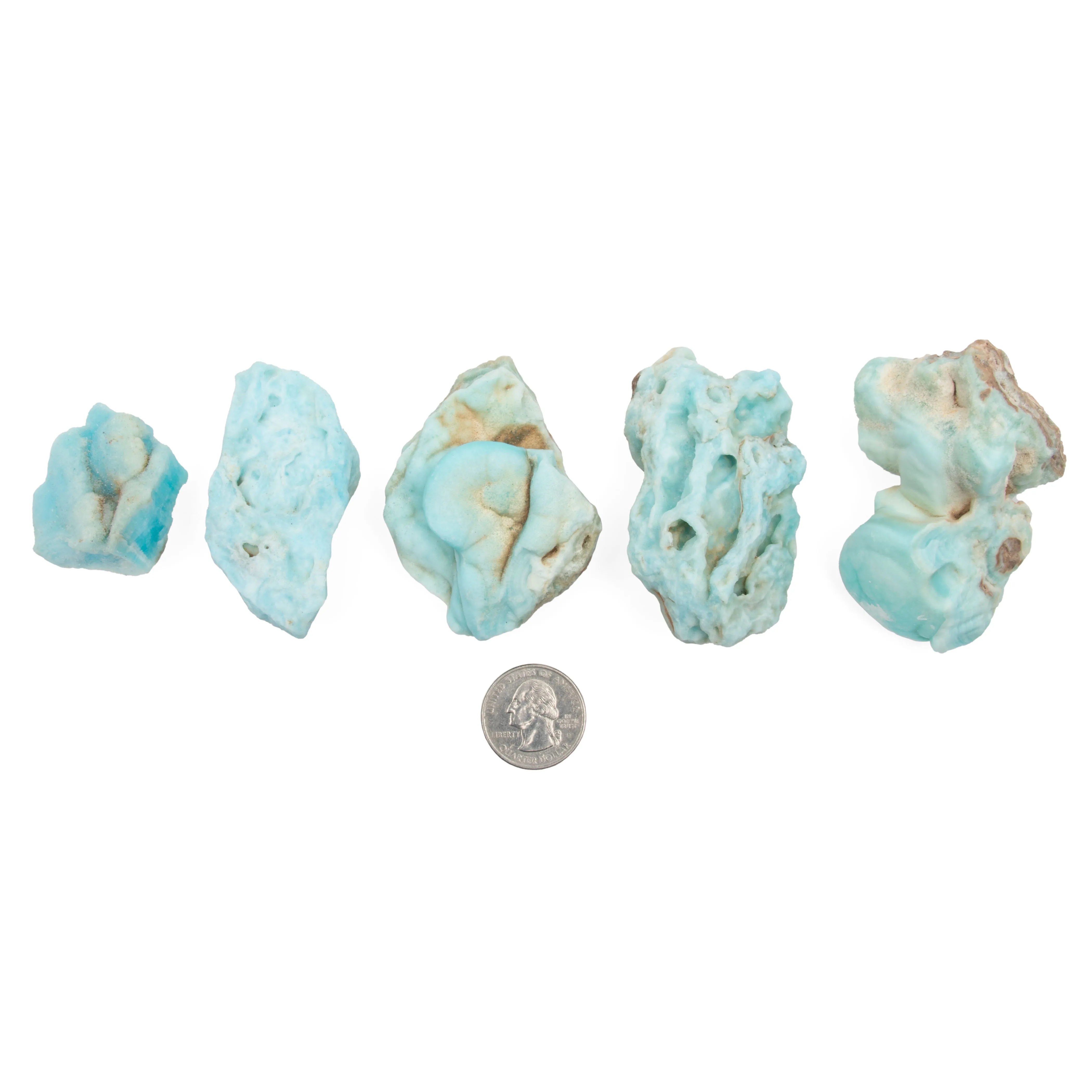 Blue Aragonite, Rough