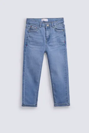 BOYS CONTRAST TRIM DENIM