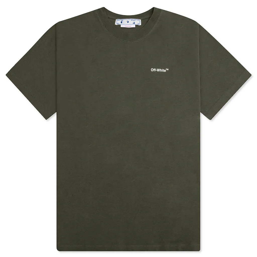 Bricks Slim S/S Tee - Army Green