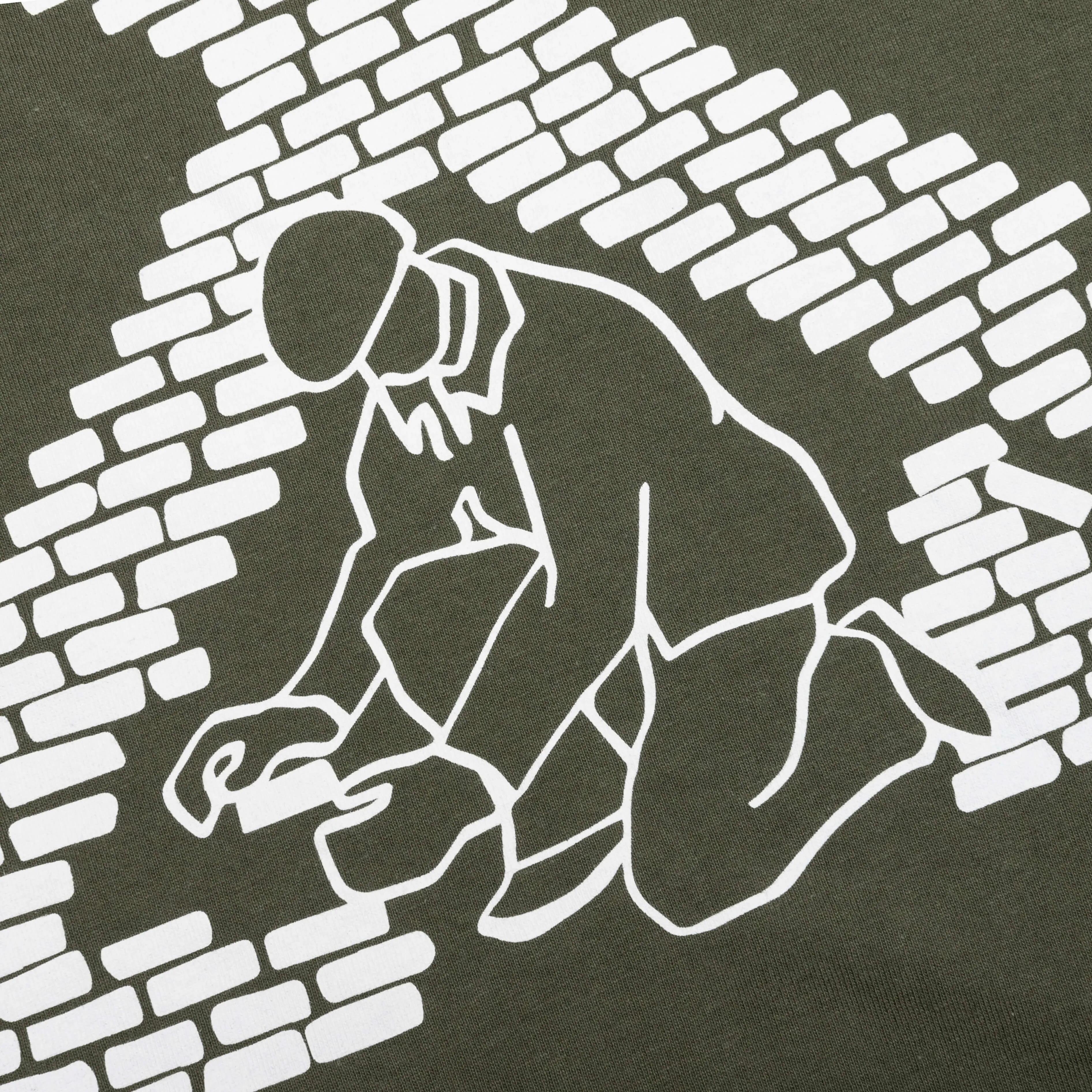 Bricks Slim S/S Tee - Army Green