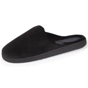 Chaussons mules Homme Noir Rayures