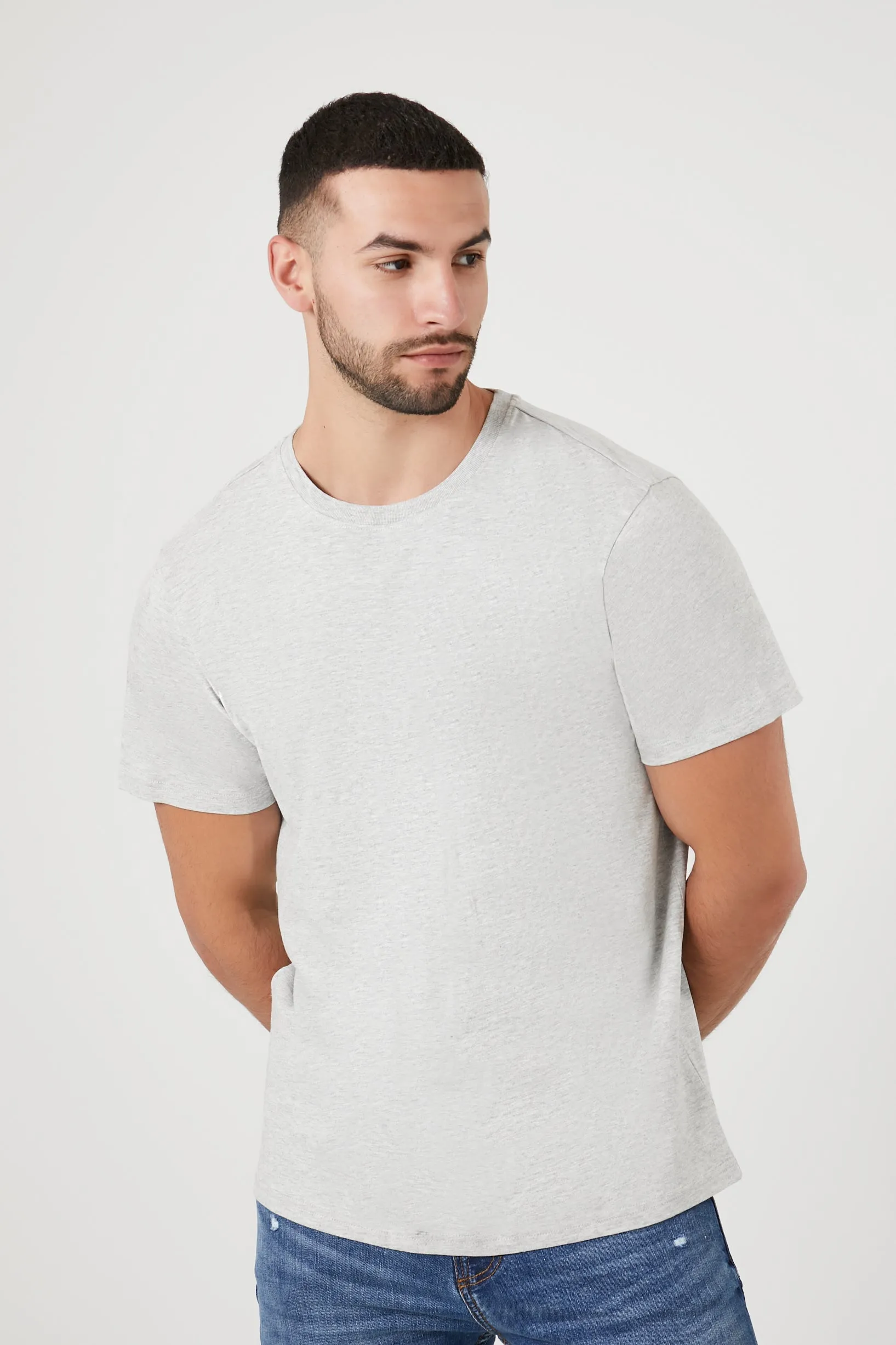 Cotton-Blend Crew Tee