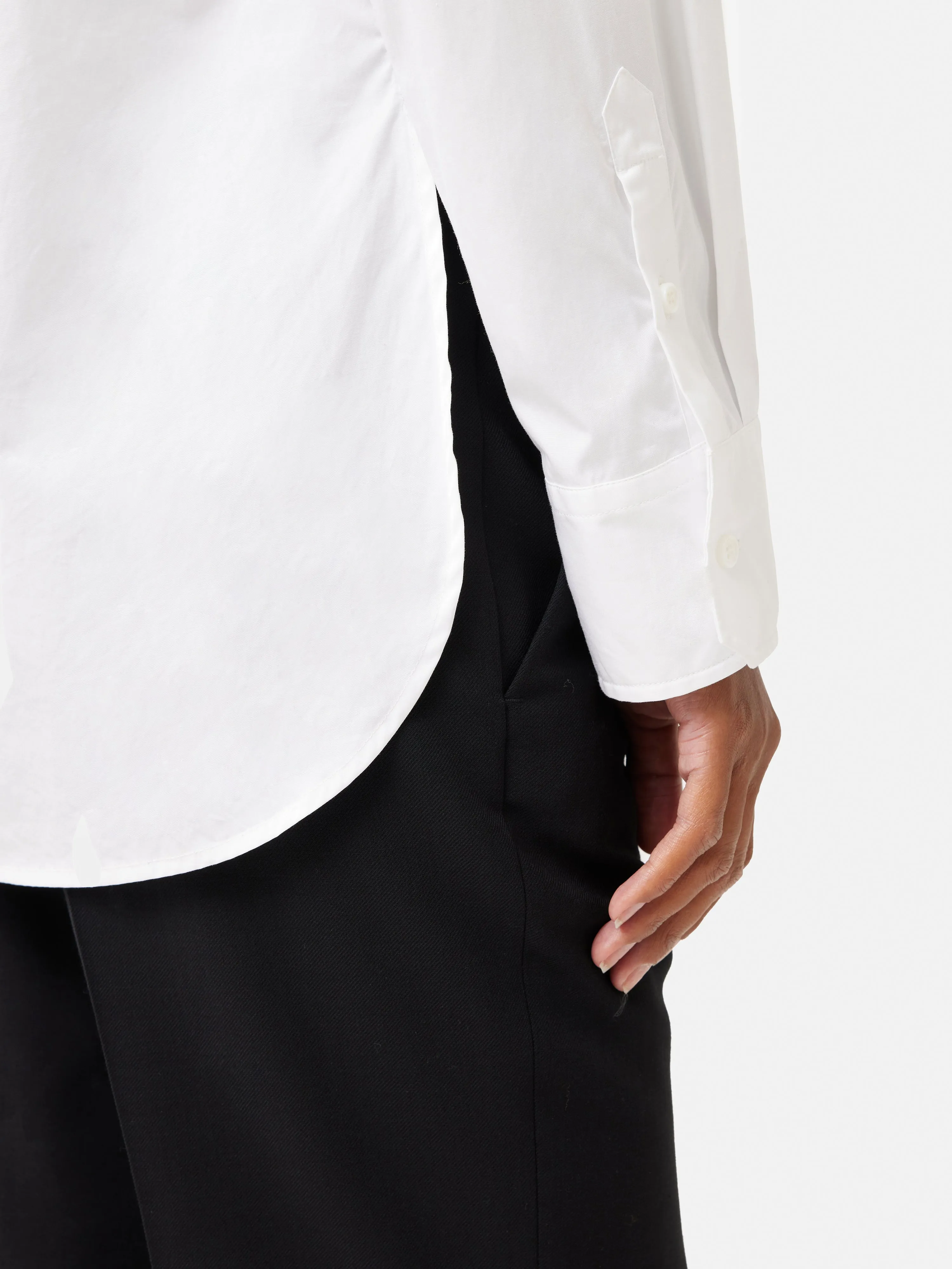 Cotton Poplin Shirt | White