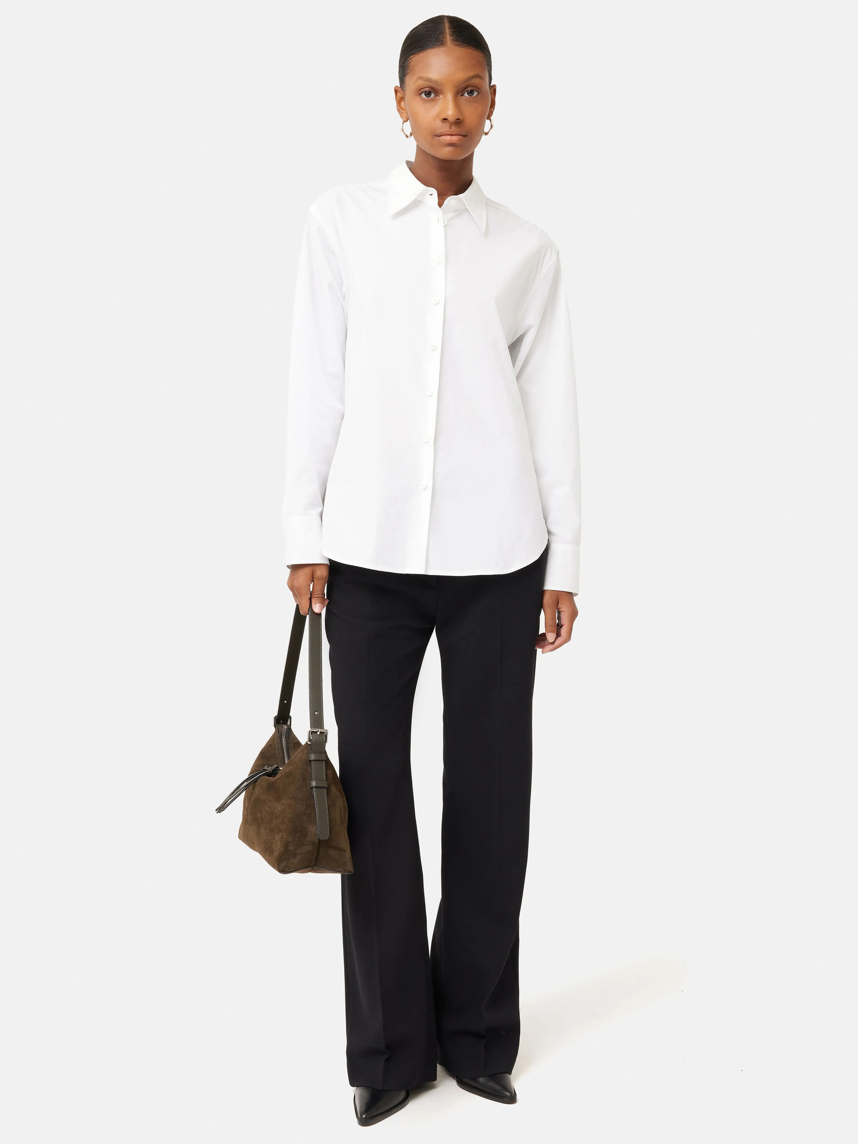 Cotton Poplin Shirt | White