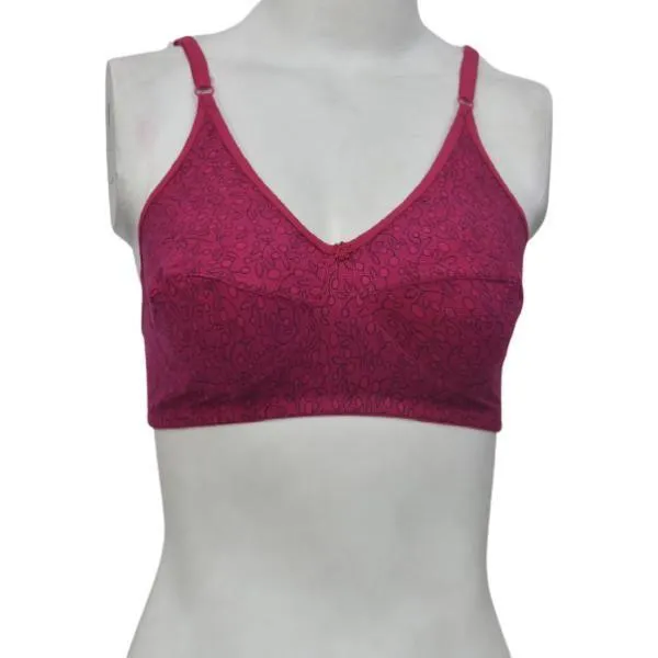 Cotton Printed Stretchable Bra For Women