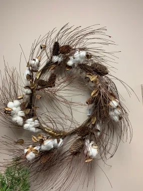 Cotton Wreath