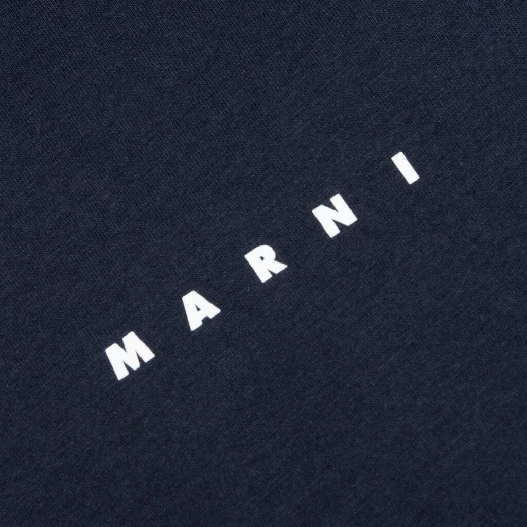 Crewneck S/S T-Shirt - Blue/Black