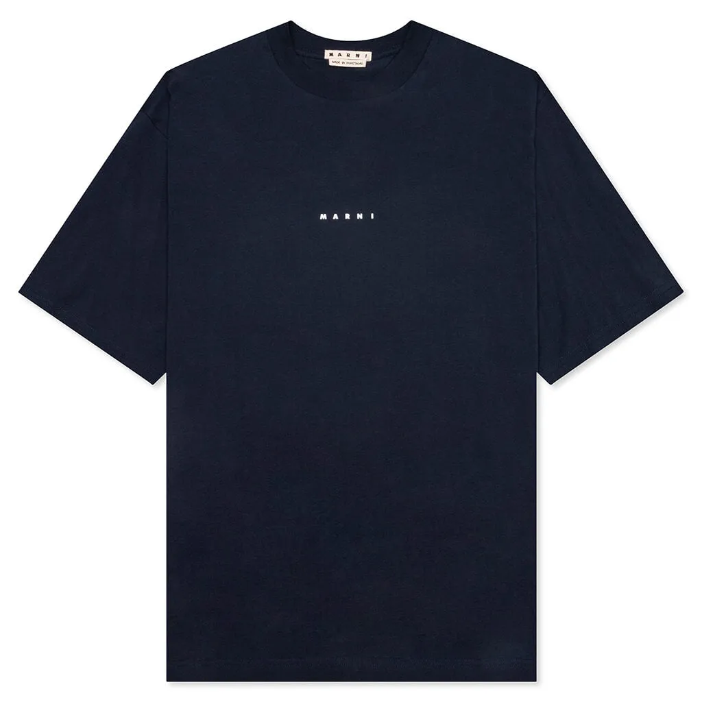 Crewneck S/S T-Shirt - Blue/Black