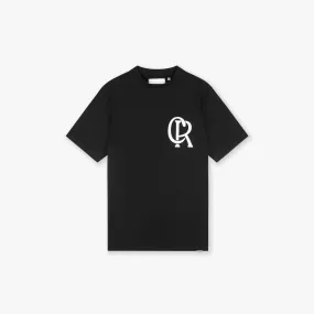 CROYEZ INITIAL T-SHIRT - BLACK/WHITE