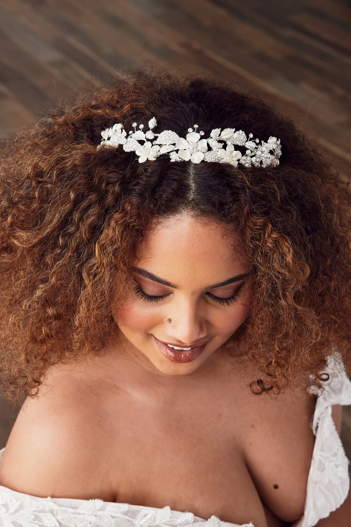 Crystal Flowers Bridal Headband