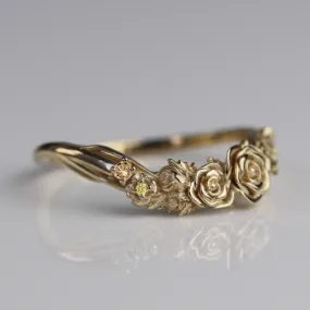 Custom Gold Rose Band  1001.00