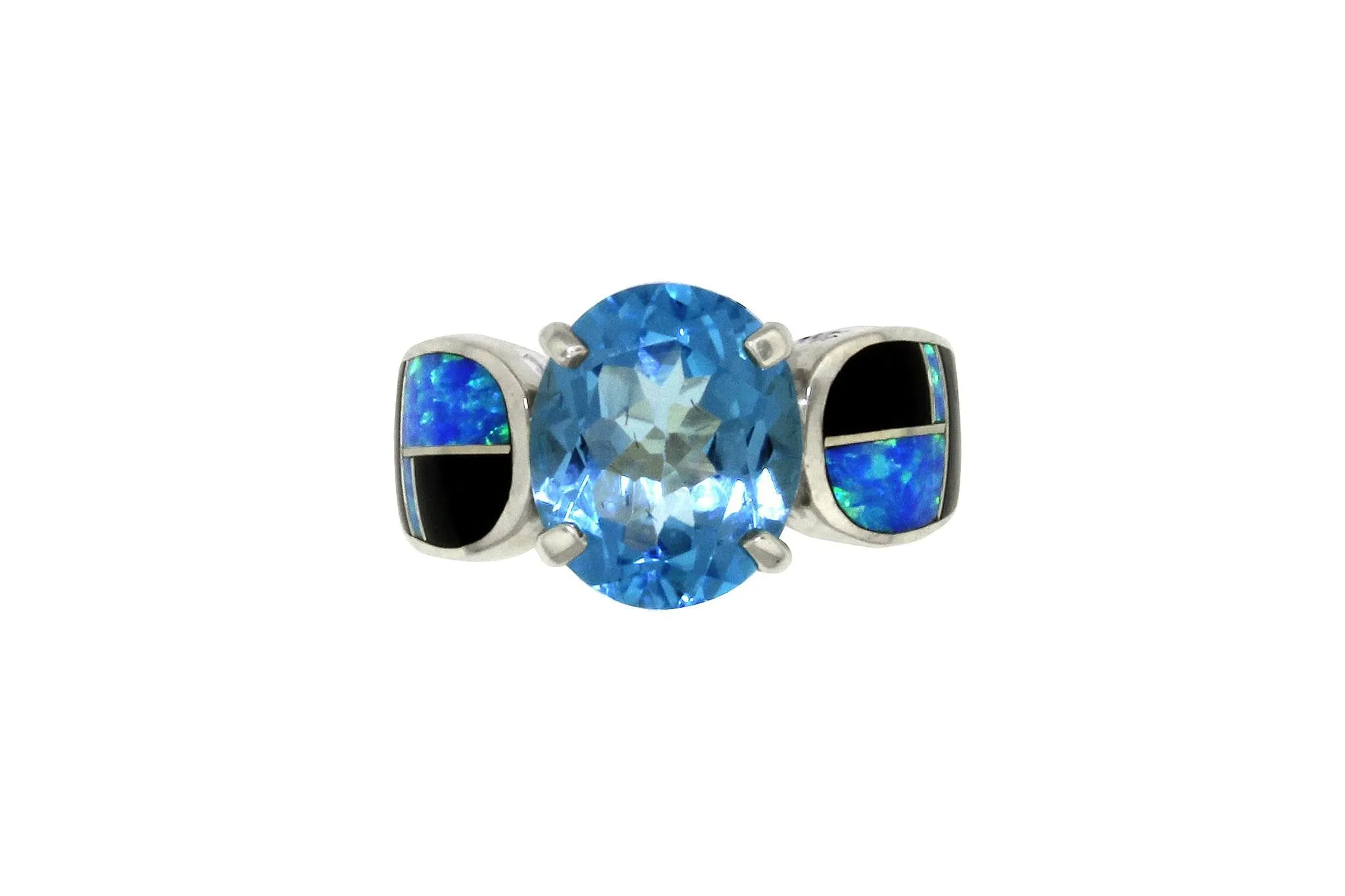 David Rosales Blue Topaz Ring