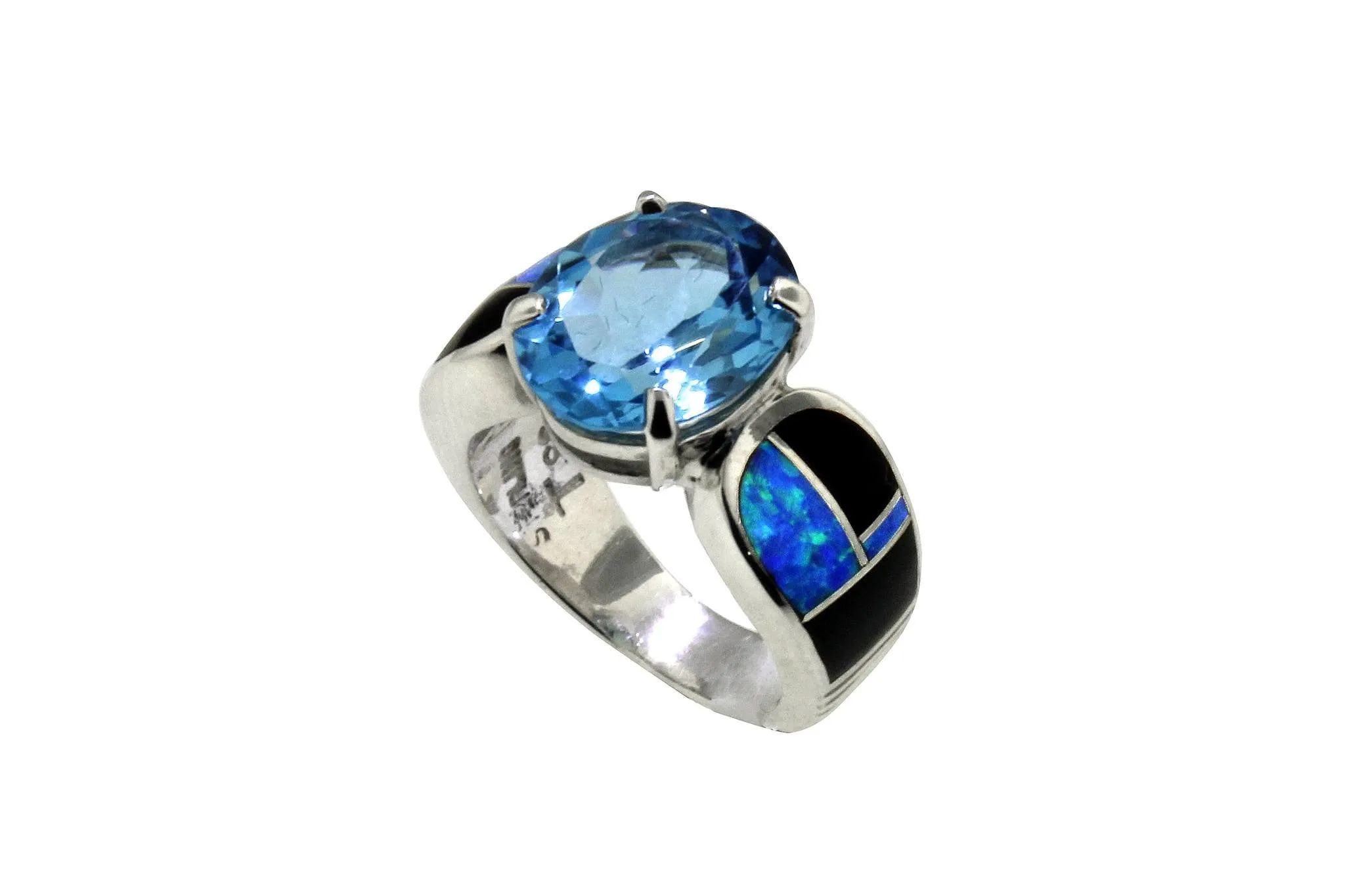 David Rosales Blue Topaz Ring