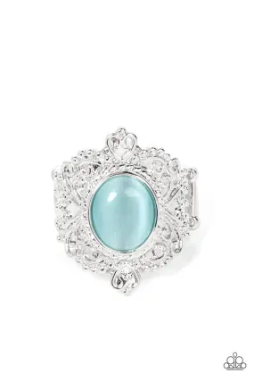 Delightfully Dreamy - Blue Paparazzi Ring