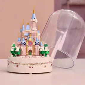 DIY patchwork castle music box gift