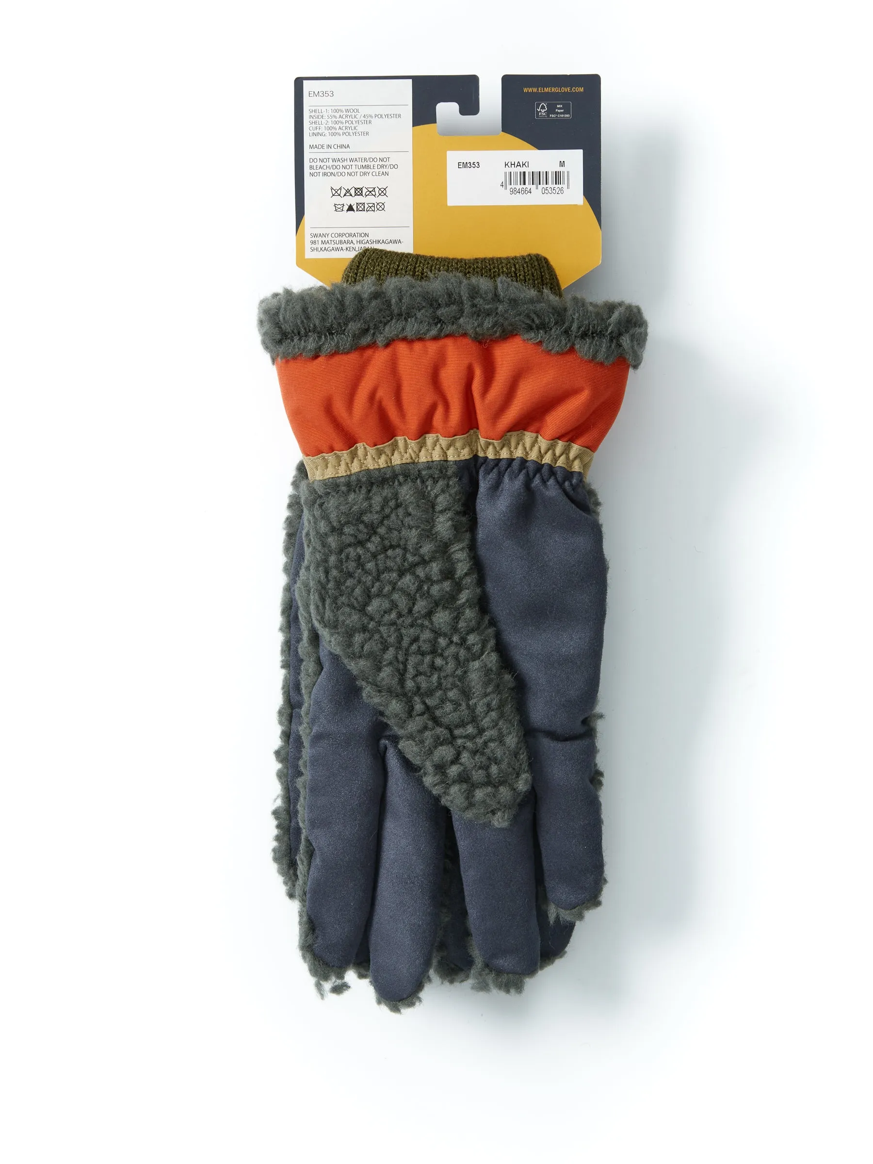 Elmer Woolpile Glove Khaki