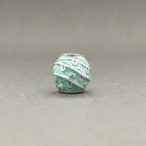 Estate Pandora SS Blue Vines Bead Charm