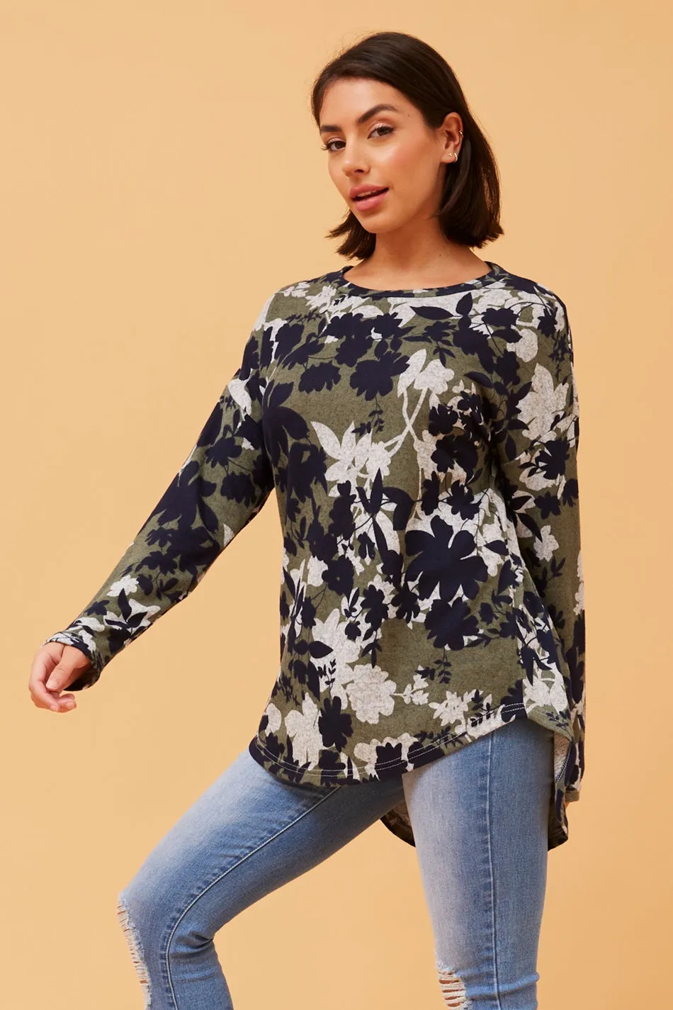 EVA BOTANICAL PRINT TOP