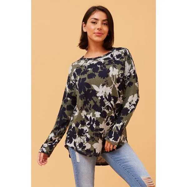 EVA BOTANICAL PRINT TOP