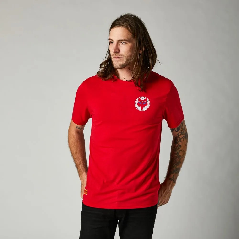 Fox Men's Nobyl Tech Tee Flame Red