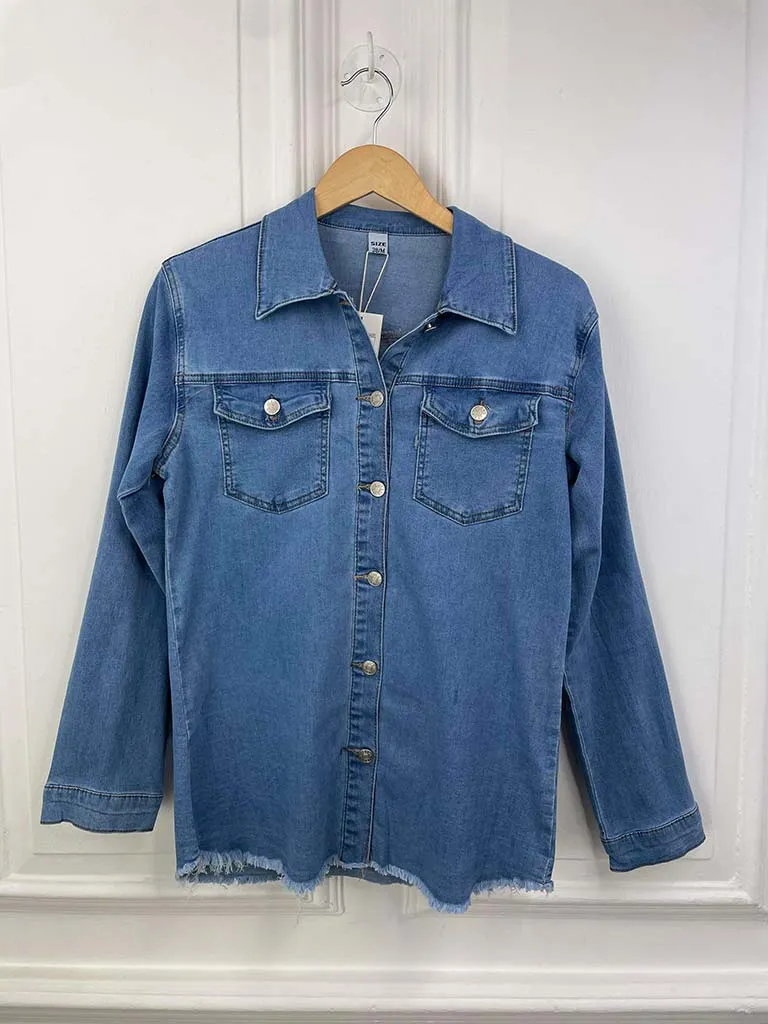 G-Smack Denim Shirt Jacket - Blue