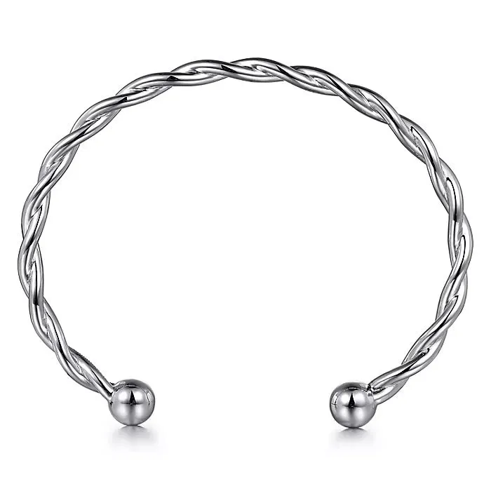 Gabriel Make A Wish - Sterling Silver Twisted Cuff Bracelet