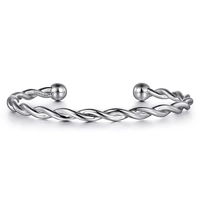 Gabriel Make A Wish - Sterling Silver Twisted Cuff Bracelet