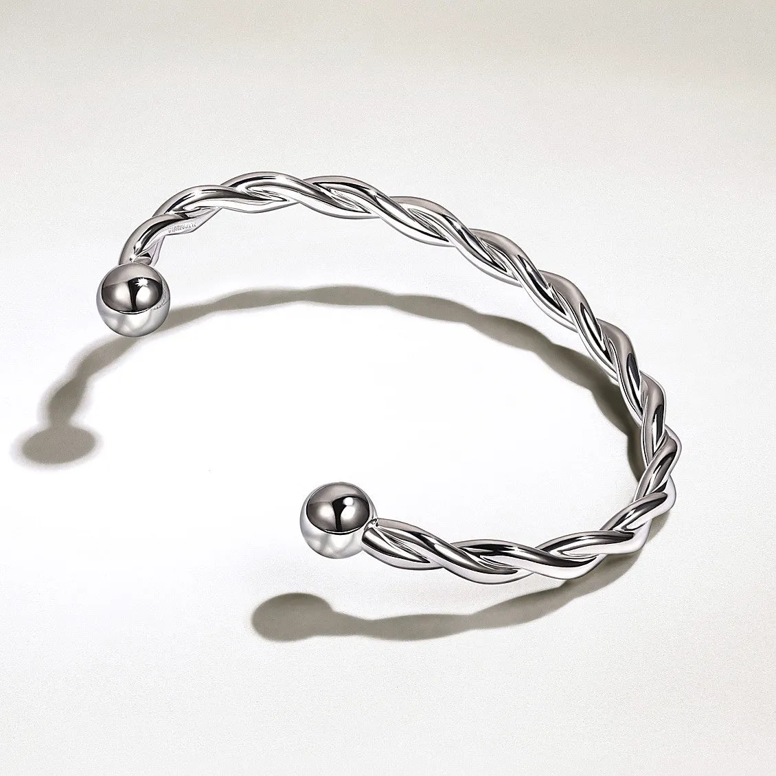 Gabriel Make A Wish - Sterling Silver Twisted Cuff Bracelet