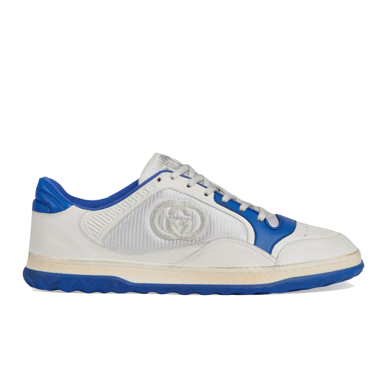 GUCCI MEN'S MAC80 SNEAKER - OFF WHITE/BLUE