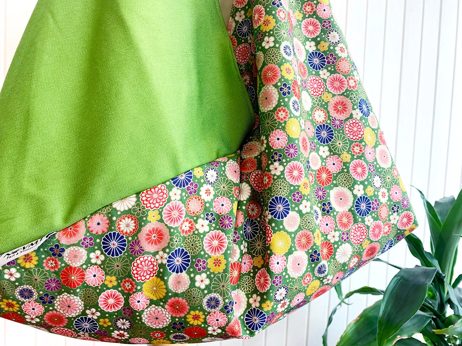 *Handmade* Origami bag | Market bag | Chrysanthemum (Green)