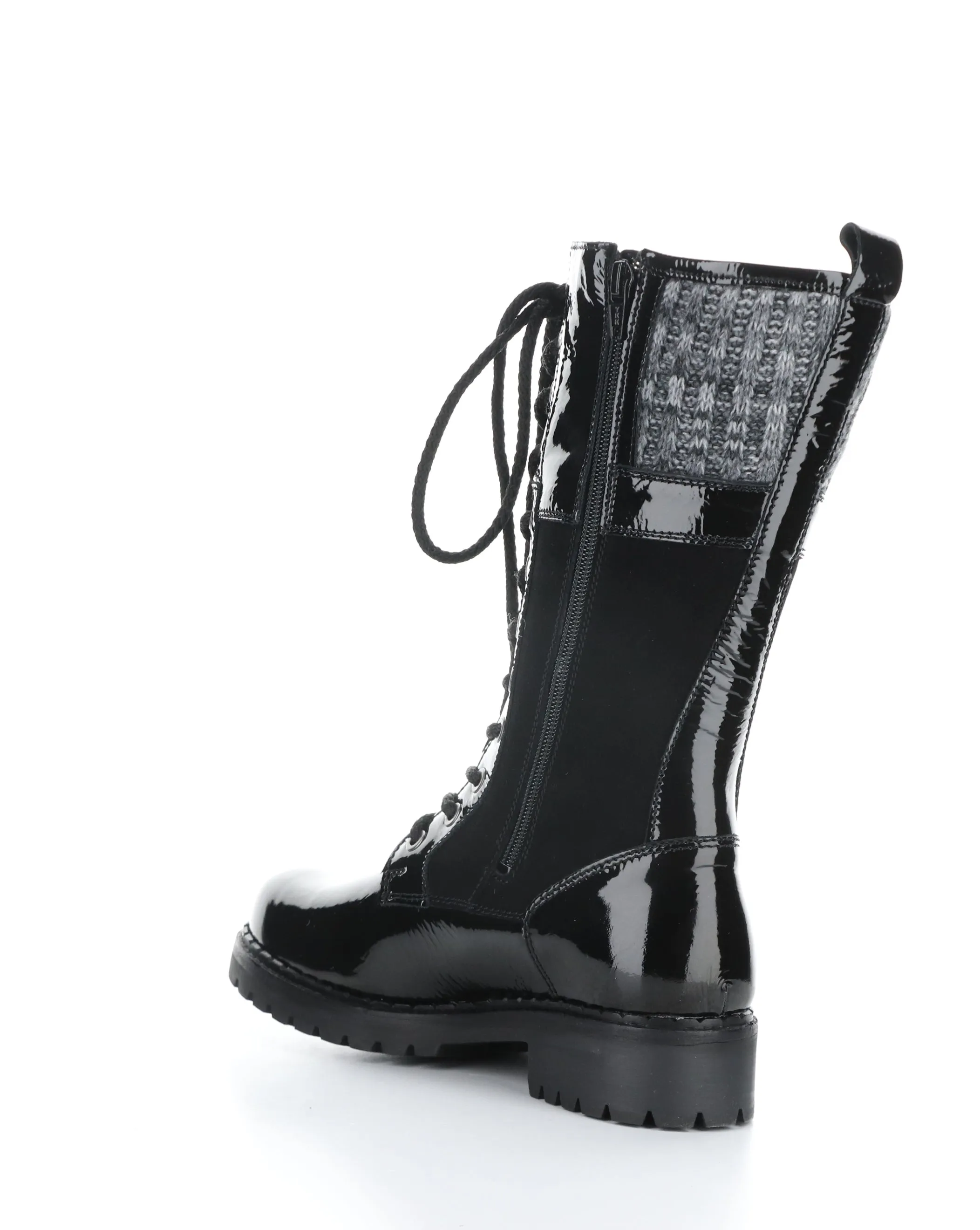 HAVEN BLACK Round Toe Boots