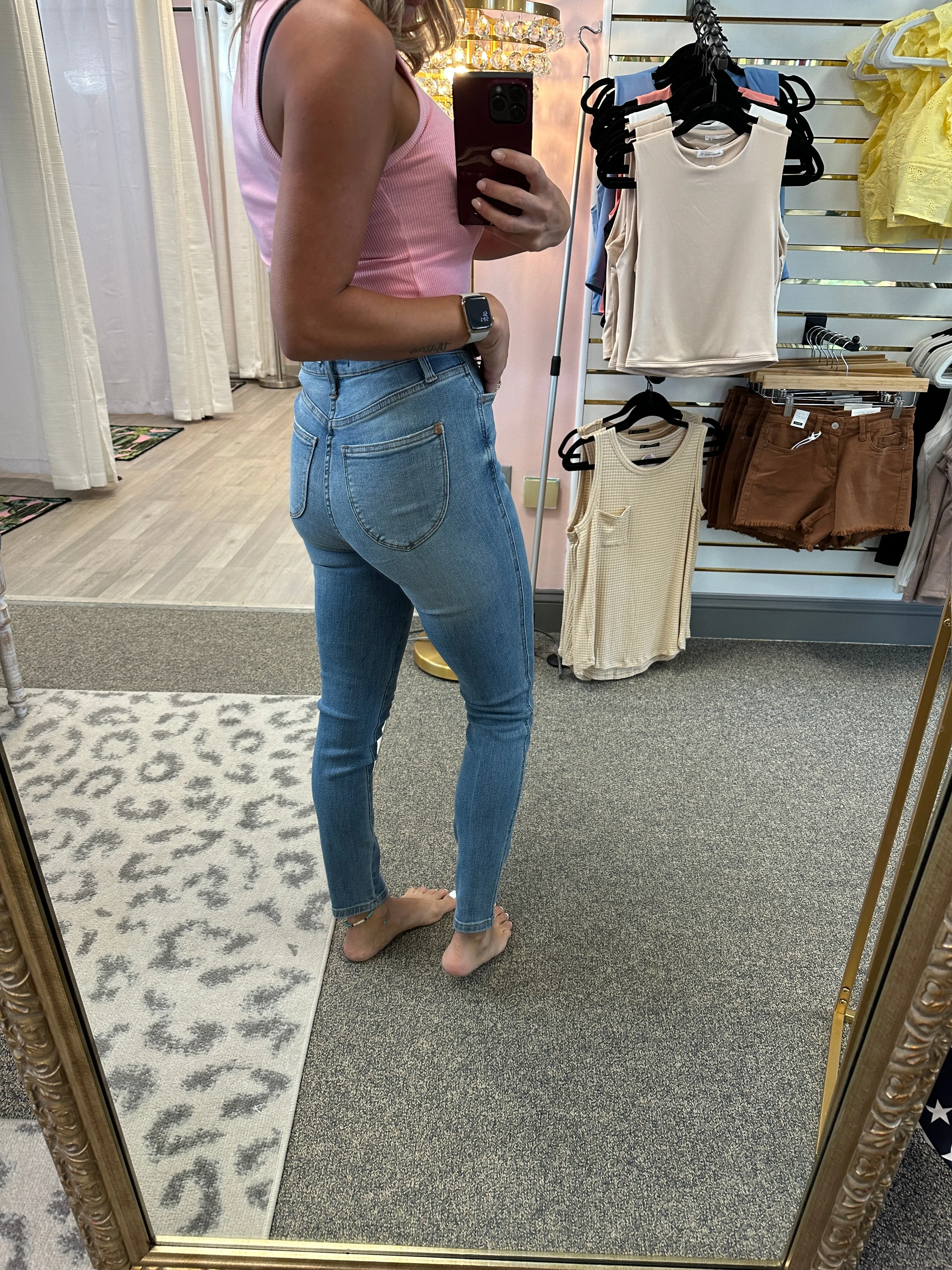 High Waist Tummy Control Skinny Jeans